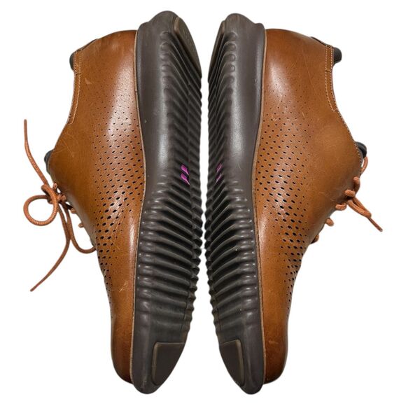 cole haan brown 2.zerogrand laser wingtip oxford Retails $308 dress shoes europe